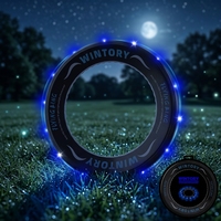 Disco Volador Luminoso LED con Logotipo Personalizado, Resistente al Agua, con Iluminación Automática, Tacto Suave, Antideslizante, Juguete para Juegos al Aire Libre