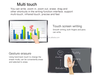 Tableau blanc de conférence 4K à écran tactile de 85 pouces Tableau interactif à écran plat d'enseignement éducatif