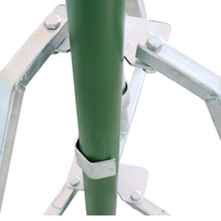 Poteaux d'échafaudage télescopiques en acier de haute qualité, robustes, pieds réglables, structure de support triangulaire, vente en gros