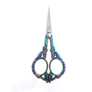 Hot sales in US Small Exquisite Stainless Steel Bird Scissors Flexible Eyebrow Classical Embroidery Cross Stitch Scissors