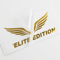 Pegatinas Adhesivas de Vinilo Impermeables con Logotipo de Lujo Personalizado en 3D, Reflectantes Plateadas, Transferibles por Calor, Pestañas Postizas