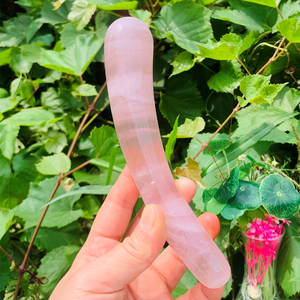 Varita de Cuarzo Rosa de Cristal Rosa para Masaje Vaginal, Juguete Sexual Yoni, Dildo de Cuarzo Rosa para Mujer, Piedra Curativa - Product Image 3