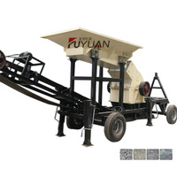 Pc 400*600 petit marteau de pierre, broyeur mobile mini hummer, broyeur de granit, machine de fabrication de sable, prix de 15mm