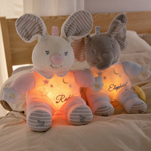Peluche Personalizzato Elefante Coniglio Respirante e Calmante con Musica, <span class=keywords><strong>Canto</strong></span> e Registrazione, Orecchie Elettriche Mobili, Giocattoli Imbottiti per Bambini - Product Image 2