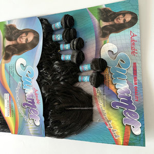 Chất Lượng Cao Tổng Hợp Tóc Bó Cổ Điển Sâu Sóng Dệt Chịu Nhiệt Với Độ Bền Tuyệt Vời Gói Tóc Mùa Hè 6Pcs - Product Image 3