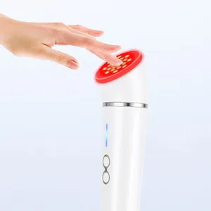 3 in1 Color Red Blue Green Light Therapy Hot Compress Led Face Skincare Lift Skin Rejuvenation Lifting Wand massager