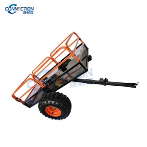 <span class=keywords><strong>Remorque</strong></span> robuste en treillis d'acier grande capacité avec <span class=keywords><strong>attelage</strong></span> universel et roues pneumatiques pour tracteur de jardin - Offre Spéciale - Product Image 1