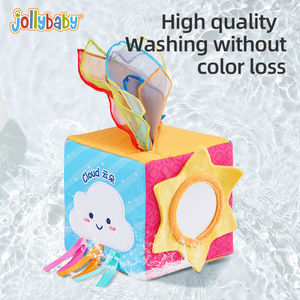 Jouets Montessori pour l'apprentissage préscolaire, écharpe douce pour bébé, jouets éducatifs, boîte à mouchoirs magique - Product Image 4