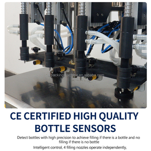 Mesin Pengisi Vakum Cairan untuk Botol Kaca Kecil dengan 4 Nozel untuk Jus, Toner Kecantikan, Minyak Kosmetik, Parfum - Product Image 3