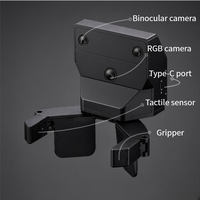 Pince de collecte de données visuotactile UMI avec mesure de force 3D et positionnement SLAM pour l'IA embarquée
