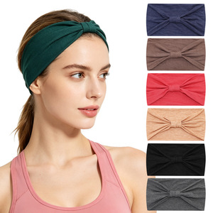 Diadema Deportiva Europea y Americana Extra Ancha de 24*15cm, Absorbente de Sudor, Unisex, para Yoga, Fitness, Ciclismo al Aire Libre, Accesorios para el Cabello - Product Image 1