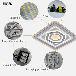 Luoshipin — plafonnier LED en cristal chromé et argenté, éclairage d'intérieur, luminaire de plafond, couleur gris argent, avec un affichage rapide, idéal pour un pendentif - Product Image 5