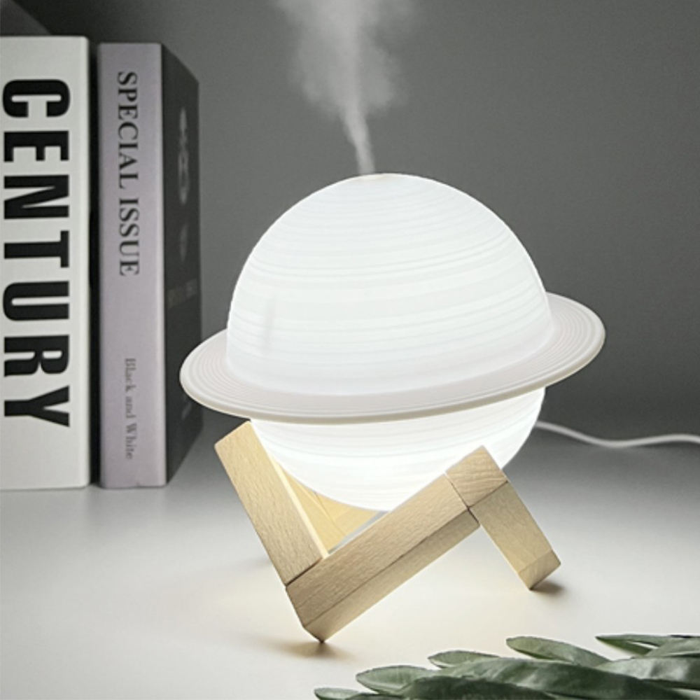 Blanco + soporte de madera