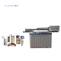 Máquina de impresión de PLOTER de Color de alta velocidad, cabezal de impresión automático de 90*60cm, impresora de cama plana con adhesivo UV Eco solvente Dtf
