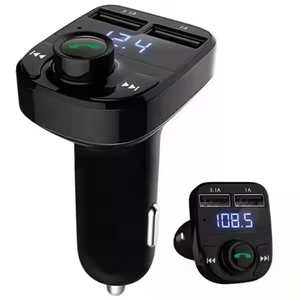 Chargeur de voiture double USB, kit mains libres BT5.0, lecteur de voiture, modulateur FM sans fil pour voiture - Product Image 4