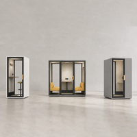 Cabine de travail insonorisée portable pour bureau, isolation acoustique, montage rapide, pour une concentration accrue dans les espaces ouverts