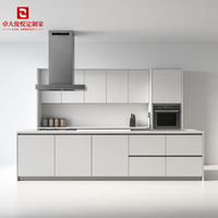 Armoire suspendue, Cadre d'armoire de cuisine modulaire, Rideaux, Armoires de cuisine, Unité de cuisine RTA en gros pour hôtel et villa