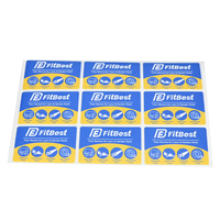 Logo personnalisé étanche Pvc vinyle données variables code à barres Qr code étiquette d'emballage carton d'impression logo étiquette d'emballage