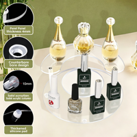 Présentoir à 3 niveaux en acrylique de 4 mm pour parfums, desserts, cupcakes – Organiseur de bureau