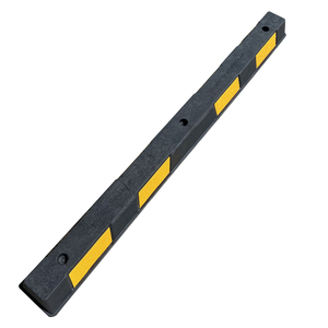 Butée de roue en caoutchouc réfléchissant avec perles de verre noires et jaunes de 1650 mm pour <span class=keywords><strong>garage</strong></span>, stationnement en extérieur - Product Image 6