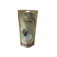 Vente en gros de sachets refermables pour aliments humides pour chats et chiens fenêtre ovale sachets d'emballage pour aliments pour chats et chats sachets en mylar