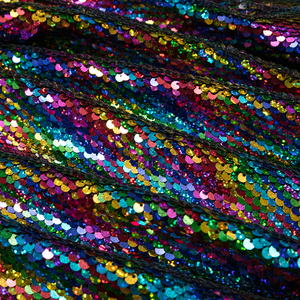 <span class=keywords><strong>Des</strong></span> échantillons gratuits en gros sirène couleur 5mm satin réversible tissu de paillettes arc-en-ciel - Product Image 5