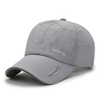Gorra de Béisbol Deportiva de Primavera/Verano con Banda Reflectante, Tejido de Malla Transpirable, Secado Rápido, para Viajes al Aire Libre, Unisex, 100% Poliéster