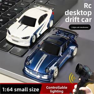 Mini voiture de course RC de drift, échelle 1:64, électrique, en plastique, voiture de poche de bureau, jouet pour enfants, cadeau pour garçons, transfrontalier - Product Image 5