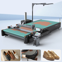 Máquina de Corte de Cuero con Cuchilla Oscilante CNC AOYOO con Proyector para Tapicería Automotriz y de Sofás