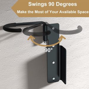 Supporto per pneumatico a <span class=keywords><strong>parete</strong></span> verticale per bicicletta con montaggio a <span class=keywords><strong>parete</strong></span> per Garage a 180 gradi - Product Image 2