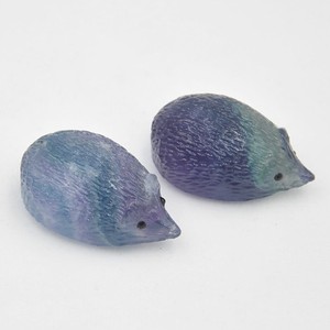 36*21*15mm Petite sculpture sur pierre de <span class=keywords><strong>Fluorite</strong></span> naturelle Hérisson sculpture pour <span class=keywords><strong>la</strong></span> décoration intérieure - Product Image 4