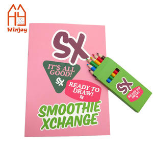 ओम कस्टम ए 4/ए 5 बच्चों की पेंटिंग पेंसिल या क्रेयॉन के साथ रंग बुक, बच्चों के लिए प्रचार कला सेट - Product Image 3