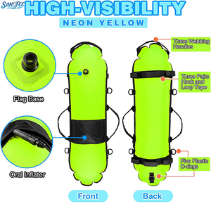 Nhà máy cung cấp phao lặn bằng nylon 40L, phao SMB bơm hơi in logo tùy chỉnh cho thiết bị lặn, bán buôn - Product Image 3