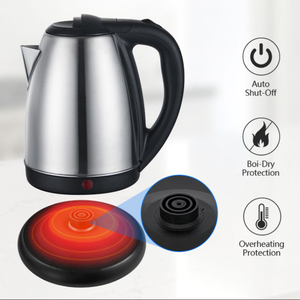 Fabricante Personalizado Clássico Grande Calibre Branco Cor Aço Inoxidável 1.8L Jarro Elétrico Chaleira Moderna Para Água Fervente - Product Image 4