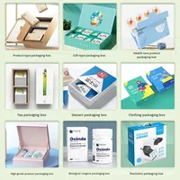 Boîte d'emballage en carton ondulé blanc épais personnalisé, boîte cadeau vide à double insert avec impression offset