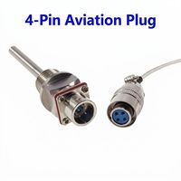 Sonde de température à connecteur aviation, type thermomètre à résistance en platine Pt100 PT1000, capteur de température WZP-270/269