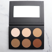 Palette de bronzants à contour minéral pressé de marque privée pour le contrôle de l'huile des tons foncés sans logo
