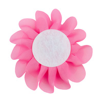10cm fleur en mousseline de soie pour enfants bandeau de cheveux et animaux de compagnie bricolage accessoires en gros à la main grande taille fleur Patch