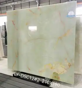 YD STONE Polished Green Onyx Marble Tiles Backlit Translucent Natural Stone Wall Panel Green Onyx Stone Slab