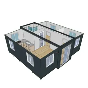 경쟁력있는 2 침실 확장 컨테이너 하우스 작은 홈