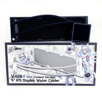 Refroidisseur de processeur en aluminium pour ordinateur, écran magnétique réglable à 360 degrés NPC Vision4/360 ARGB, écran LCD IPS de 4,0 pouces, 60 Hz