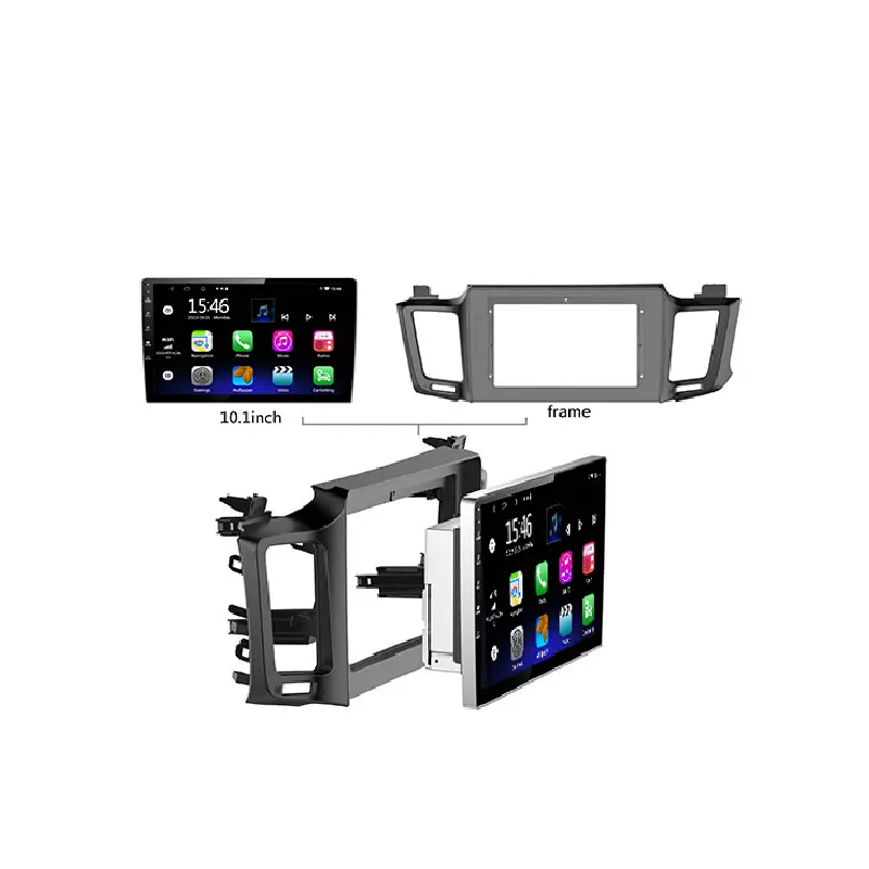 10,1 дюймовый экран Android GPS навигация HD видео Автомобильный DVD-плеер рамка для Toyota RAV4 2012