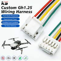 Cable de extensión a medida JST GH 1.25 Pitch de cable a placa con carcasa de conector, par de cables de acoplamiento para alimentación de batería de cámara, gimbal y modelo RC