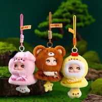 Neues Niedliches Vinyl-Gesicht Plüschtier, Kawaii Cartoon-Puppe Taschenanhänger, Trendige Sammelfigur, Geburtstagsgeschenk, Großhandel