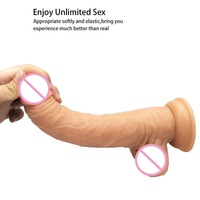 Vibromasseur réaliste en silicone avec 7 modes de vibration, télécommande sans fil, étanche IPX6, respectueux de l'environnement