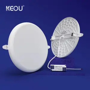 Led Panel Light Smart Keou Dimmable 18w Led Round Panel Light Adjustable Hole Size Frameless Led Light