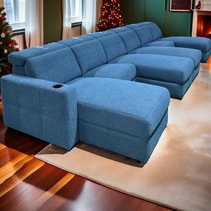 Ensemble <span class=keywords><strong>de</strong></span> canapés en cuir/tissu <span class=keywords><strong>haut</strong></span> <span class=keywords><strong>de</strong></span> <span class=keywords><strong>gamme</strong></span> pour salon, <span class=keywords><strong>fauteuil</strong></span> inclinable électrique VIP pour cinéma maison avec chargeur USB pour villa sous-sol - Product Image 5