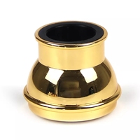 Tapa de Lujo para Botella de Perfume de Zamak, 15 mm, Metal Dorado, Aleación de Zinc, con Logotipo