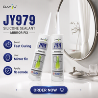 Scellant en silicone neutre transparent DAYOU Mirror Fix, imperméable, anti-fongique, pour salle de bain, verre, construction et transport