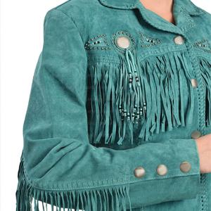 Nueva Chaqueta de Gamuza para Mujer, a la Moda, con Adornos de Flecos, en Oferta, Estilo Casual - Product Image 2